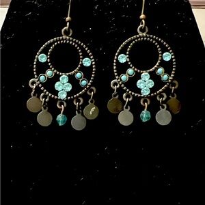 Turquoise Dangle Vintage Earrings